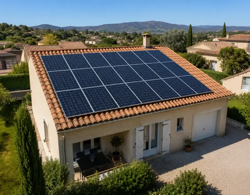 Prime à l'autoconsommation panneaux solaires Garons — aide financière de l'État
